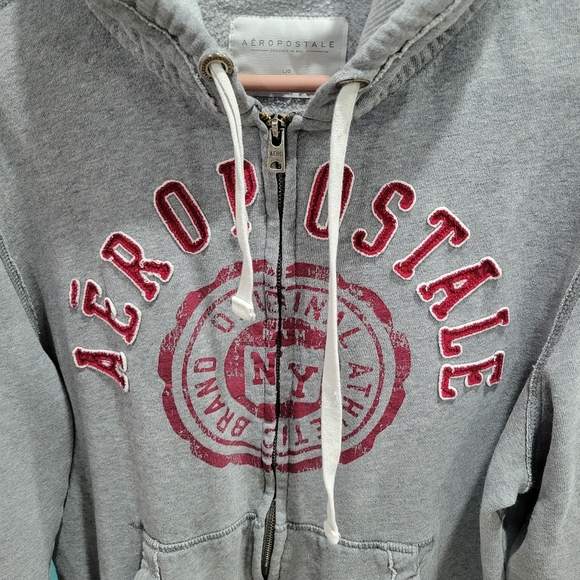 Aeropastale hooded zip sweatshirt size large - Picture 4 of 6